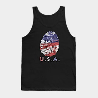 USA Fingerprint Tank Top